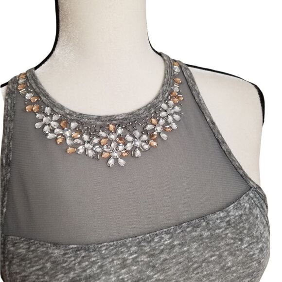 Hollister Gray Beaded Tank Top - Picture 2 of 5